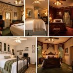 Five guest spaces at Four Winds Victorian Venue & Suites, featuring historic Victorian suites and pet-friendly cottages in Bonham, Texas.